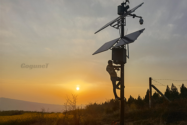 咸阳某文保项目太阳能监控，无线网桥传输案例